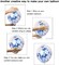 Blue Confetti Balloons 40 pack, 12 inch Transparent Party Balloons with Confetti for Graduation Party Wedding Baby Shower Birthday Carnival Party Decoration Supplies…